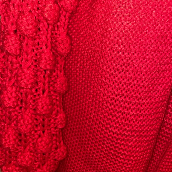EUC Sz. L Red Oversized Cardigan Sweater - Picture 5 of 6